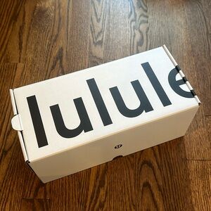 Lululemon White Black Empty Shoe Box